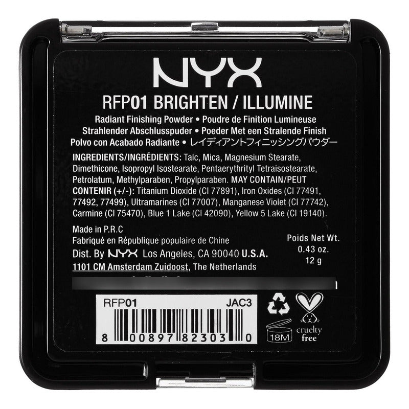 Nyx | Radiant Finish Powder | Polvo De Acabado Radiante 12g 01 Brighten