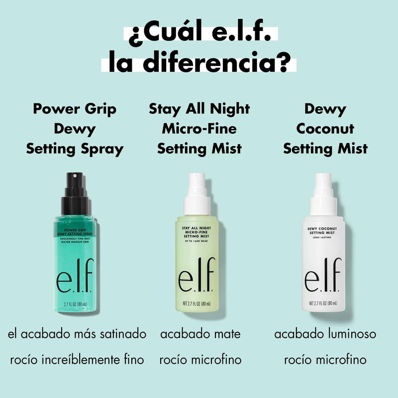 Elf | Dewy Coconut- Fijador De Maquillaje- Hidrata E Ilumina Dewy Coconut