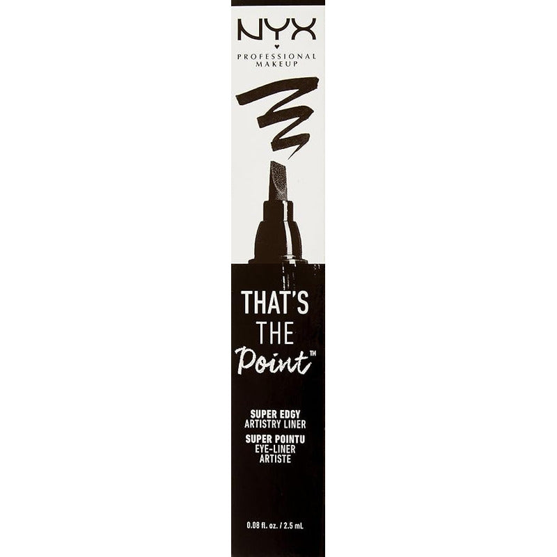 Nyx | That S The Point Super Edgy | Delineador Black Mate/satinado