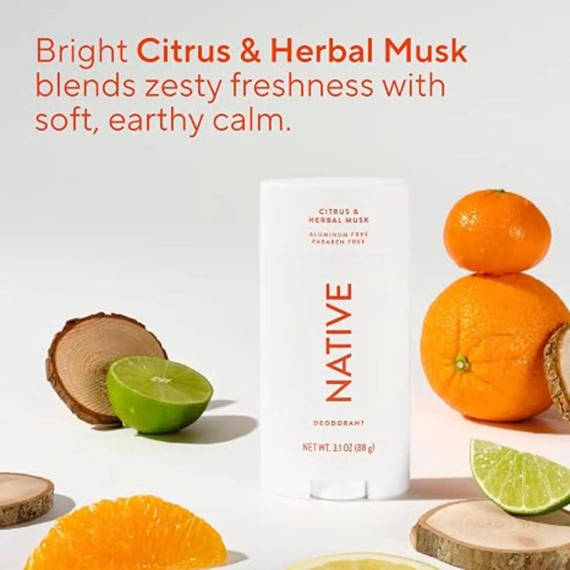 Native | Deodorant - Desodorante Citrus Y Herbal Musk