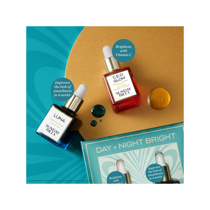 Sunday Riley | Day + Night Bright | Duo De Cuidado De Piel