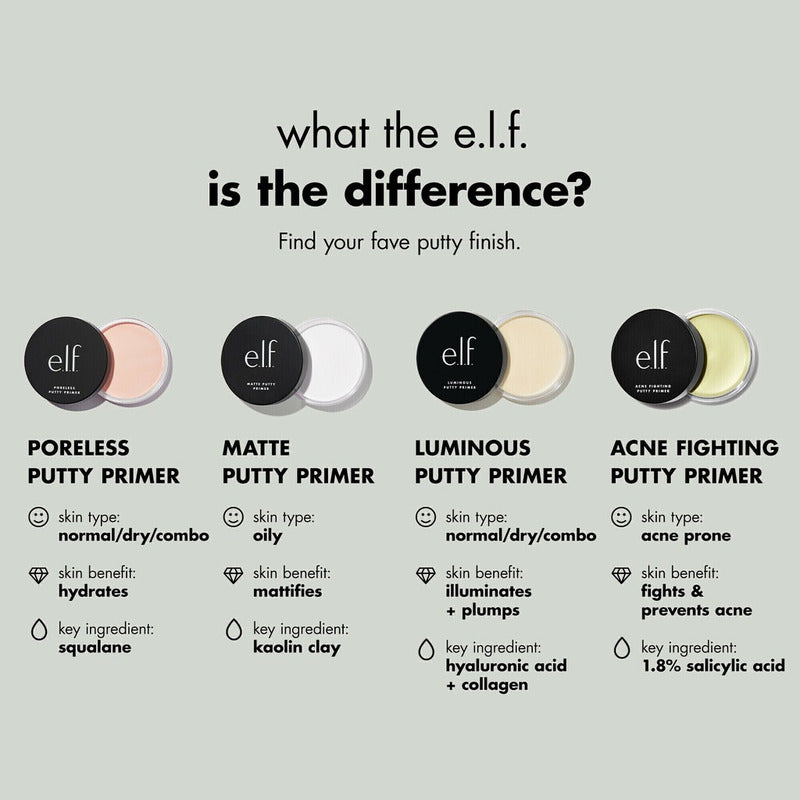 Elf | Putty Primer Universal Sheer - Primer En Crema | 21g