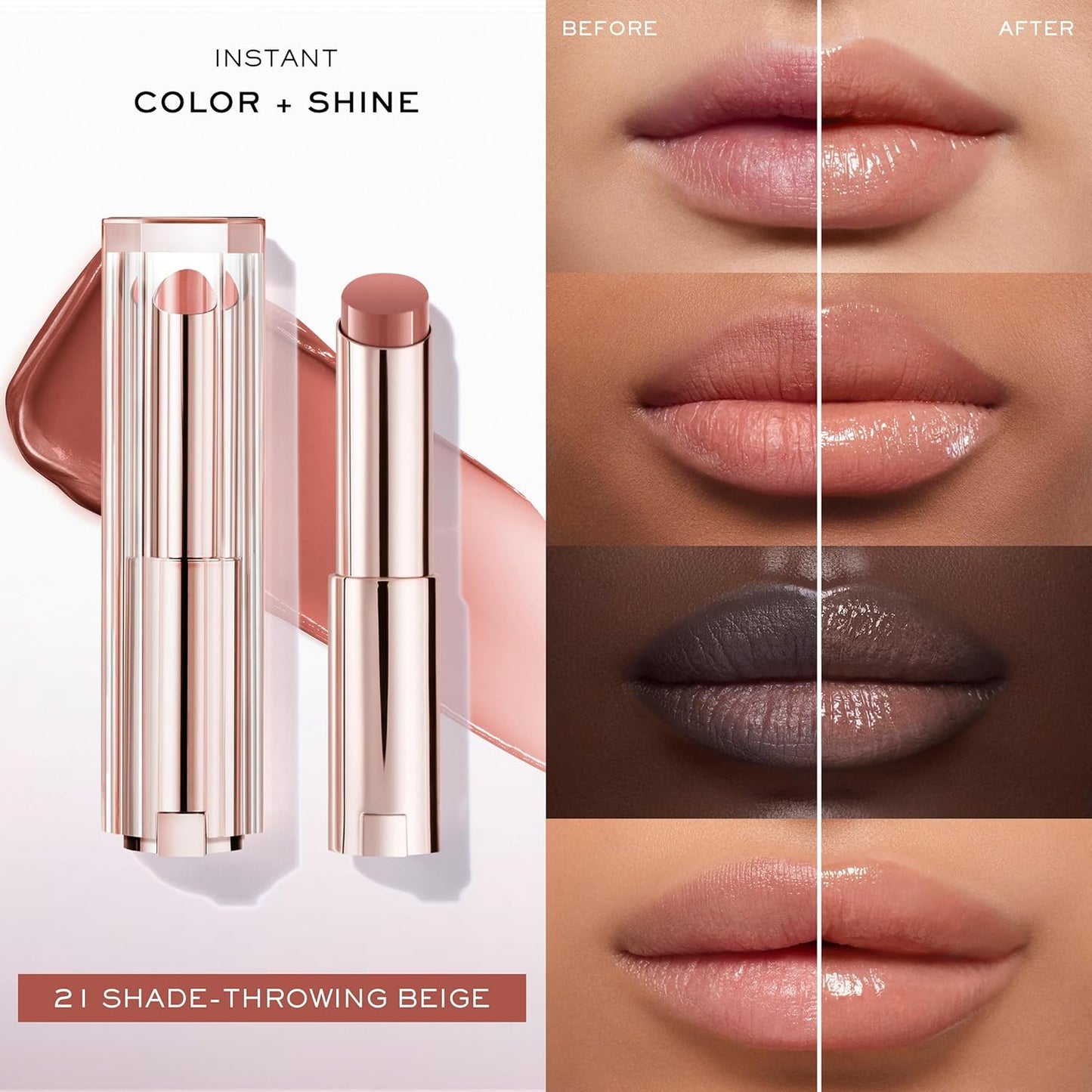 Bálsamo Labial Hidratante Lip Idôle Squalane-12 Butterglow™ - Lancôme