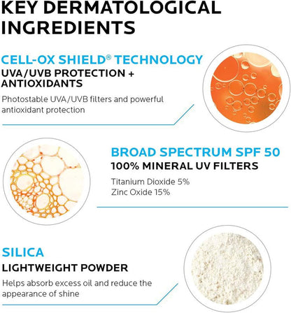 Protector Solar Anthelios 50FPS Mineral 120ml  - La Roche Posay