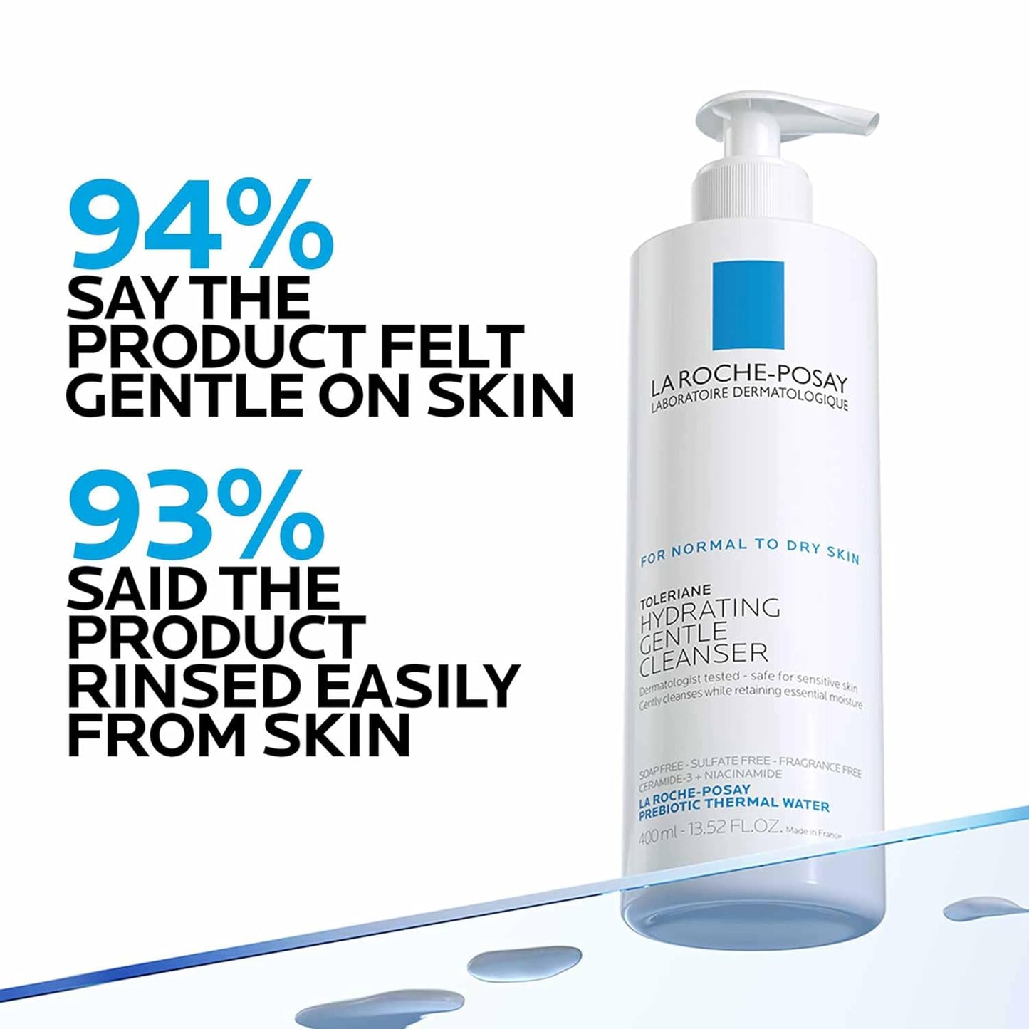 Limpiador Hidratante Toleriane Piel Sensible 400ml - La Roche Posay