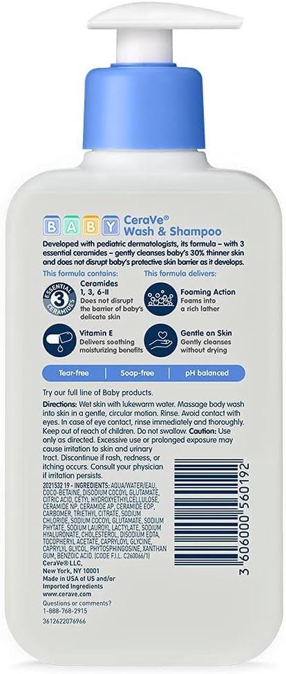 CeraVe | Shampoo y Limpiador para bebés 237 ml