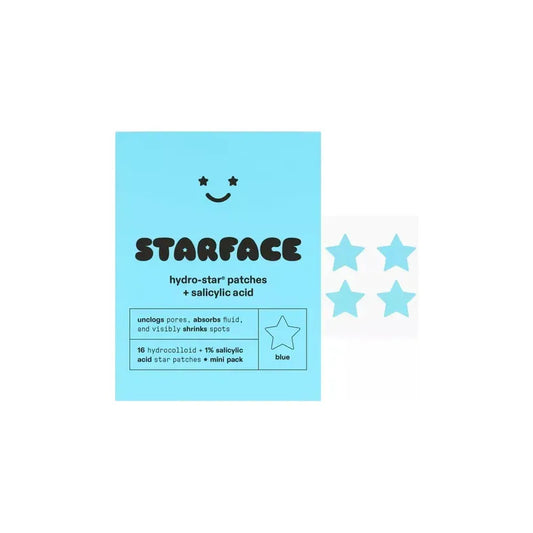 Starface, Parches Con Acido Salicilico Color Azul, 16 Unidad