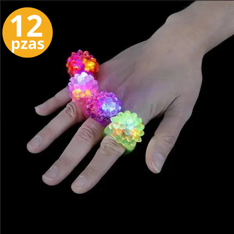 Anillo Luz Led De Colores - 2 Pz Blanco