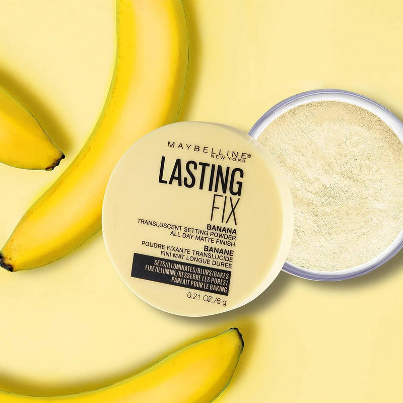Maquillaje En Polvo Suelto Maybelline Lasting Fix Banana 6 G Translúcido