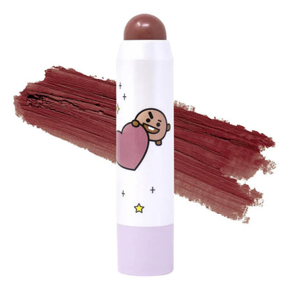 The Creme Shop Bt21 Tinta En Barra, Labios Y Mejillas, Vegan Rocky Road