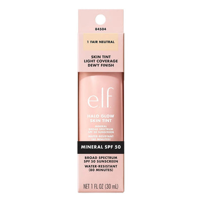 Elf | Halo Glow Skin Tint | Tinta Facial Fps 50 1 Fair Neutral