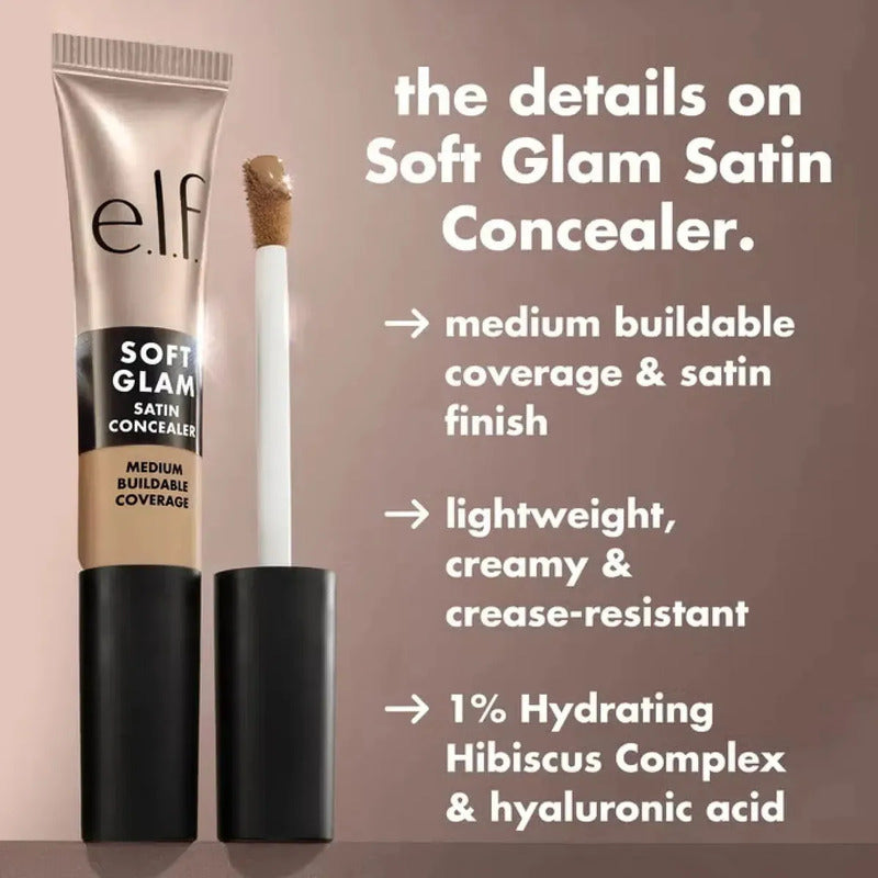 Elf Soft Glam Corrector Satin Cremoso Ligero 6.3 Ml 12 Fair Warm