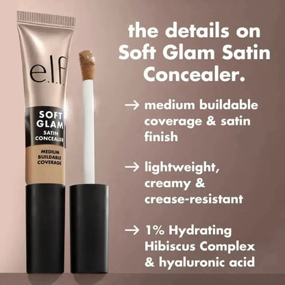 Elf Soft Glam Corrector Satin Cremoso Ligero 6.3 Ml 12 Fair Warm