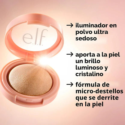 Elf | Halo Glow Silky Powder Highlighter | Iluminador Prosecco Poppin