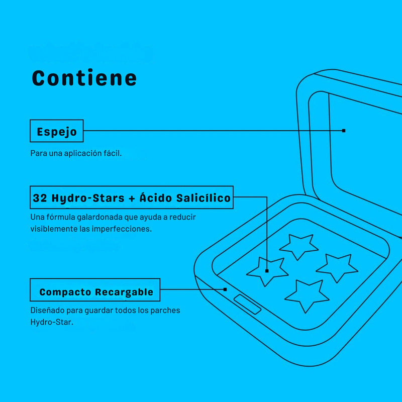 Starface Hydro Star Parches De Hidrocoloide Acné - 32und