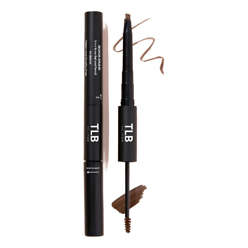 Tlb | 2 En 1 Cejas, Vegano, Pincel Y Mascara Gel