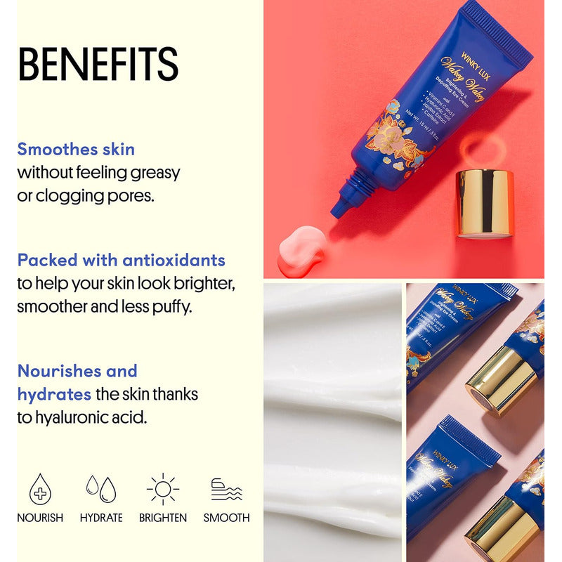 Winky Lux | Crema De Ojos | Vitamina C, E, Cafeína Y Jojoba Todo Tipo De Piel Día/noche
