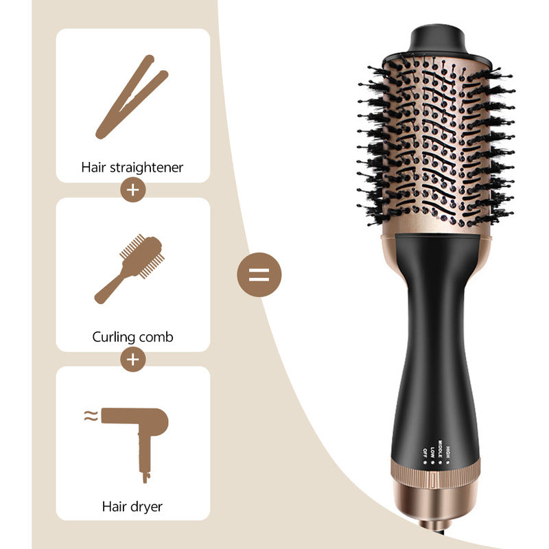 One Step | Hair Dryerand Styler | Cepillo Secador + Volumen Negro/dorado