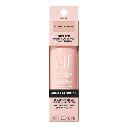 Elf | Halo Glow Skin Tint | Tinta Facial Fps 50 4 Light Neutral