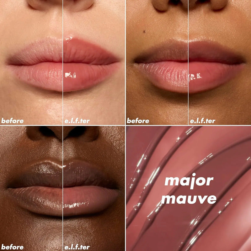 Elf | Glow Reviver Lip Oil Plumping | Gloss Voluminizador Major Mauve