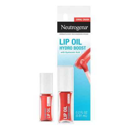 Neutrogena | Hydro Boost Lip Oil | Aceite Para Labios Coral Crush