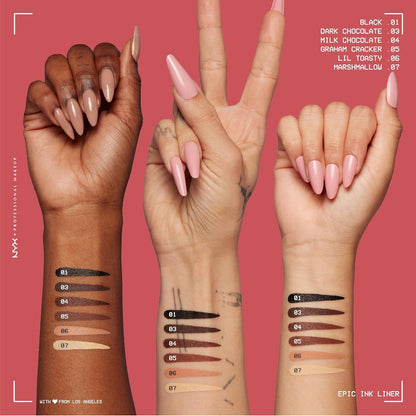 Nyx | Epic Ink Liner Waterproof - Delineador De Ojos - 1ml