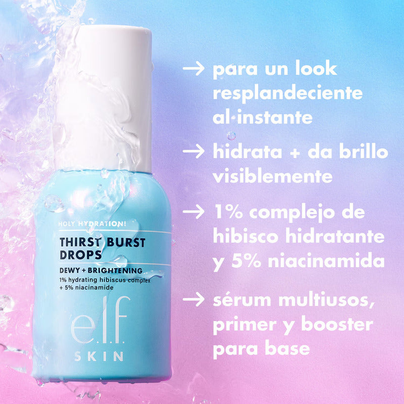 Elf | Holy Hydratation Thirst Burst Drops | Suero Hidratante Todo Tipo De Piel Día/noche
