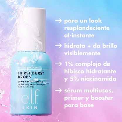 Elf | Holy Hydratation Thirst Burst Drops | Suero Hidratante Todo Tipo De Piel Día/noche