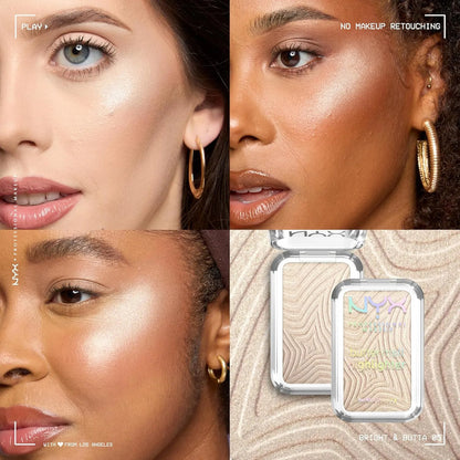 Nyx Iluminador Barra Buttermelt Highlighter 10g Buttermelt Highltr Bright And Butta