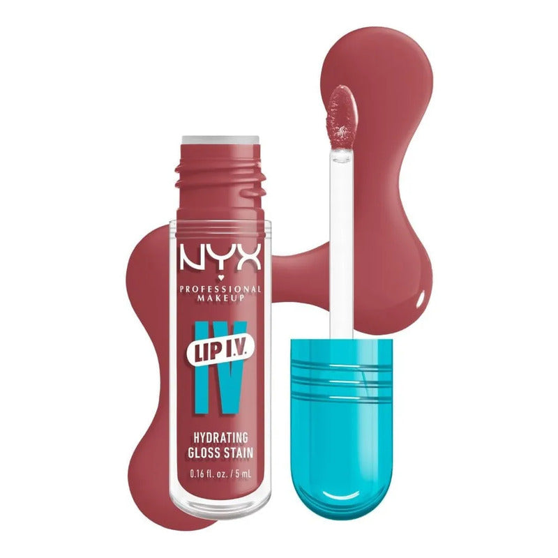 Nyx | Lip I.v | Tinta De Labios Efecto Gloss Color 17 Petal Pourin