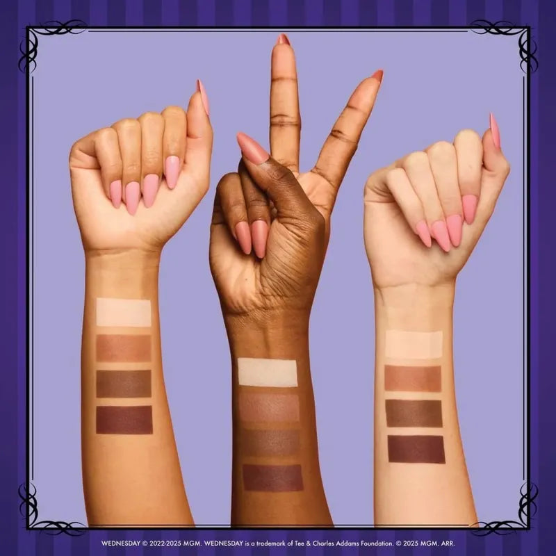 Paleta Wednesday De Rubor, Iluminador Y Contorno Nyx Wednesday
