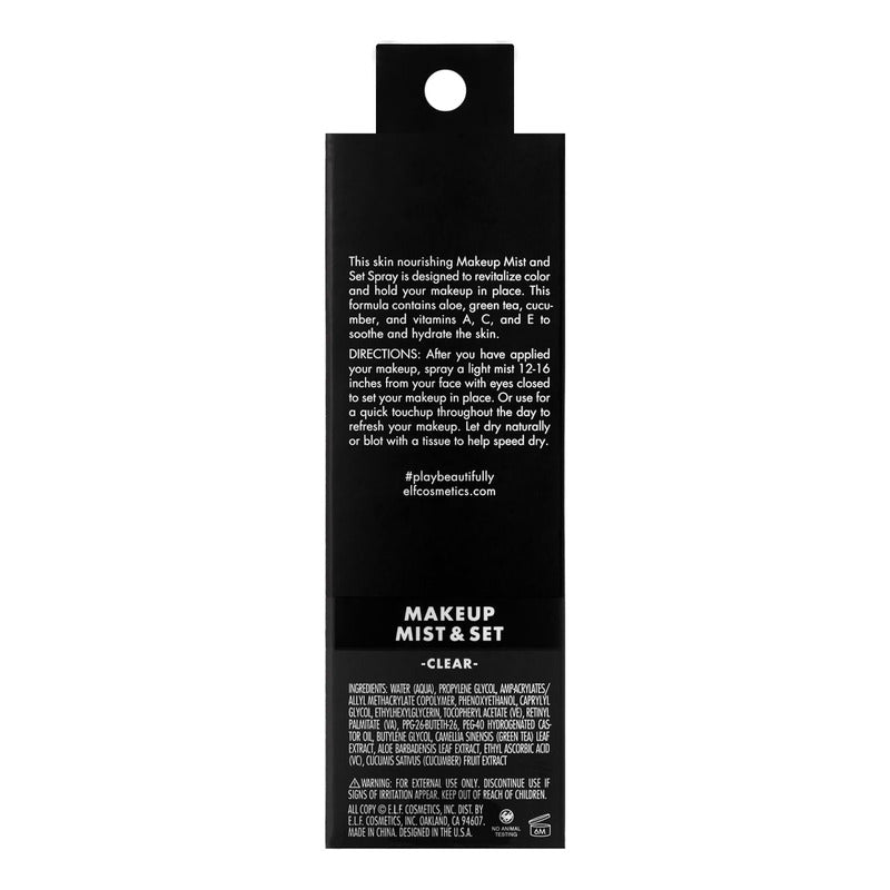 Fijador De Maquillaje E.l.f Mist & Set (120ml )transparente Transparente