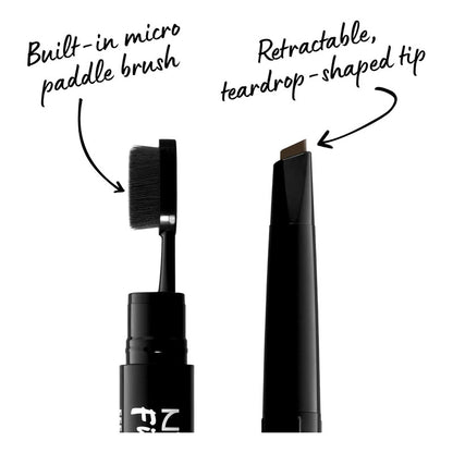Nyx | Fill & Fluff | Lapiz De Ceja Con Cepillo Espresso