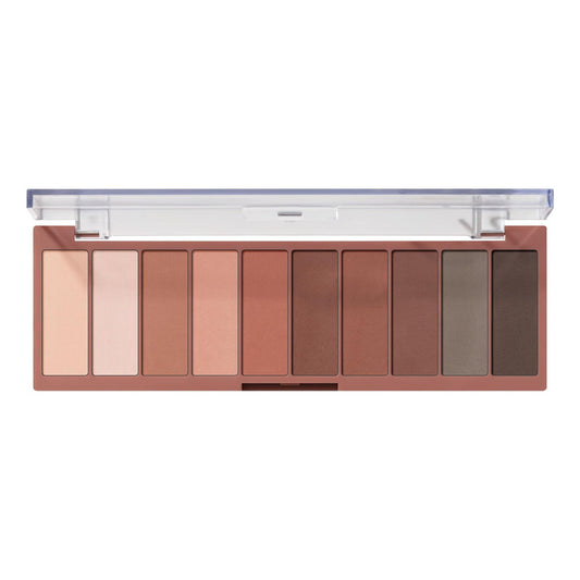 E.l.f | Mad For Matte ! Paleta De Sombras Ojos 10 Tonos Mate Nude, Marrón Claro, Marrón Oscuro, Beige, Gris