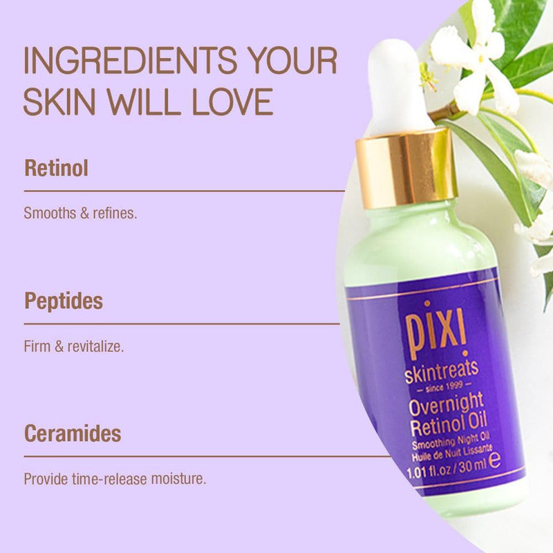 Pixi | Overnight Retinol Oil | Suero De Retinol -30 Ml Todo Tipo De Piel Noche