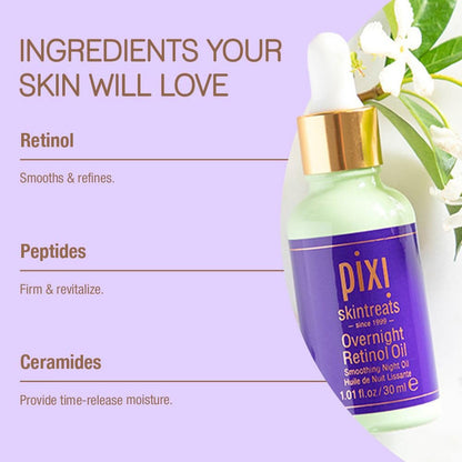 Pixi | Overnight Retinol Oil | Suero De Retinol -30 Ml Todo Tipo De Piel Noche