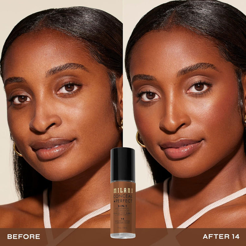 Milani | Conceal + Perfect 2 En 1  | Base De Maquillaje