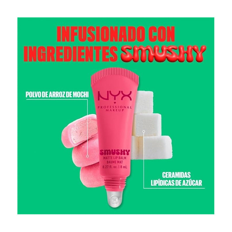 Nyx | Smushy Matte Lip Balm | Bálsamo Labial Matte