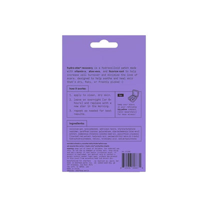 Starface Hydro-star Patches Recovery Morado, 32 Pzas Mixta Día/noche