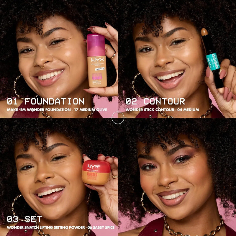 Base De Maquillaje Nyx Make Em Wonder Soft Matte 06 Light