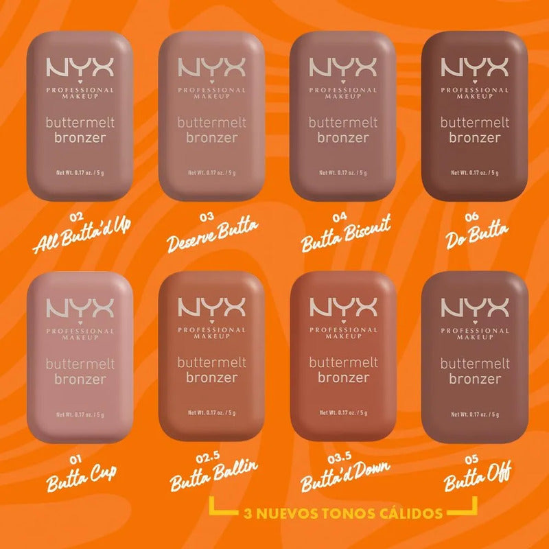 Nyx | Buttermelt Bronzer | Bronzer En Polvo Butta Down