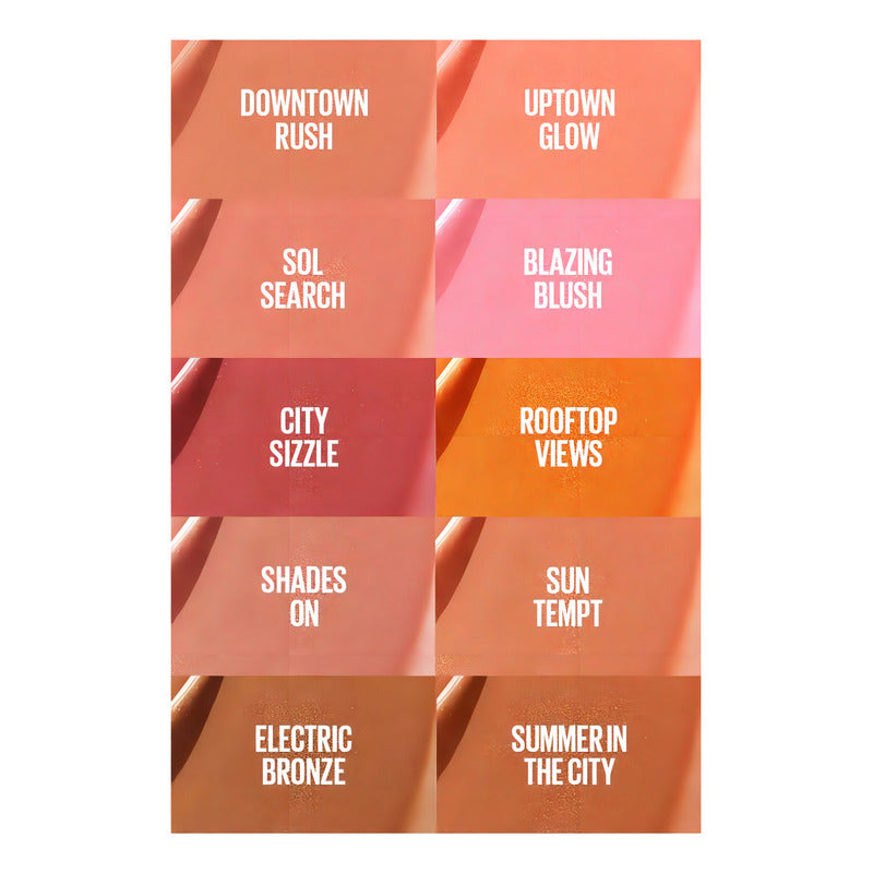 Rubor Líquido Maybelline Sunkisser 12h 10 Sun Tempt 10 Sun Tempt