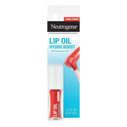 Neutrogena | Hydro Boost Lip Oil | Aceite Para Labios Coral Crush