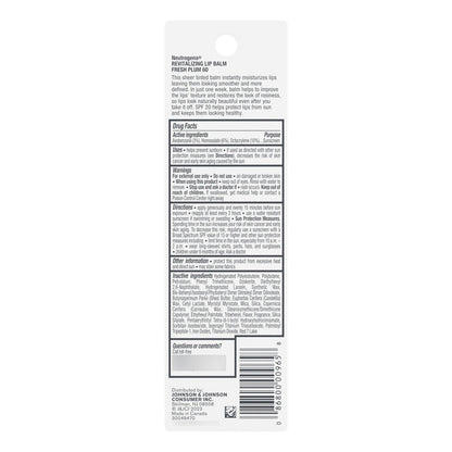 Neutrogena | Revitalizing Lip Balm | Bálsamo Labial Fps 20