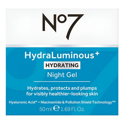 No 7 | Hydraluminous Hydrating Night | Gel Hidratante 50ml Todo Tipo De Piel Noche
