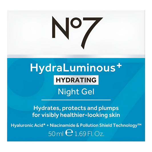 No 7 | Hydraluminous Hydrating Night | Gel Hidratante 50ml Todo Tipo De Piel Noche