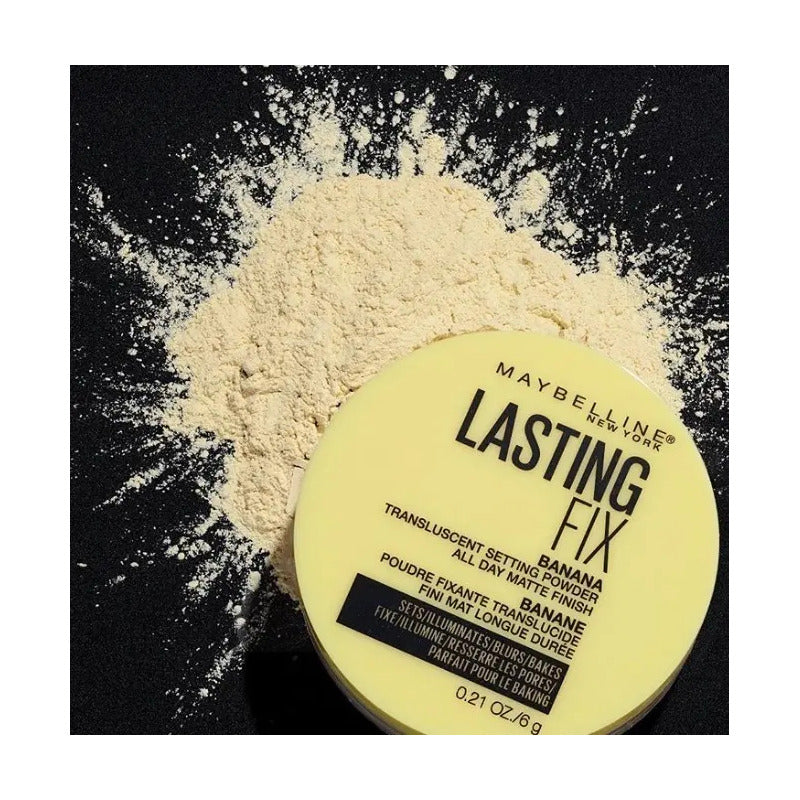 Maquillaje En Polvo Suelto Maybelline Lasting Fix Banana 6 G Translúcido