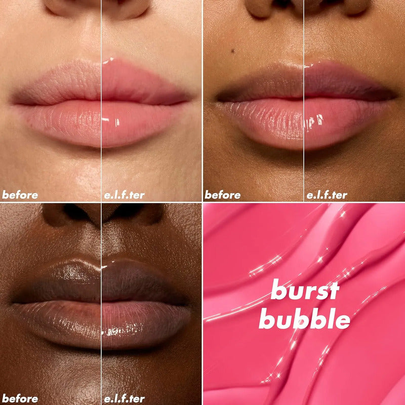 Elf | Glow Reviver Lip Oil Plumping | Gloss Voluminizador Burst Bubble