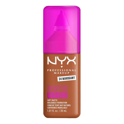 Base De Maquillaje Nyx Make Em Wonder Soft Matte 34 Mahogany