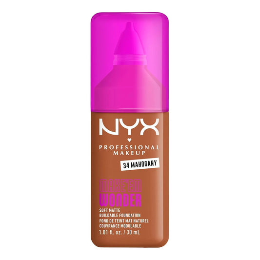 Base De Maquillaje Nyx Make Em Wonder Soft Matte 34 Mahogany